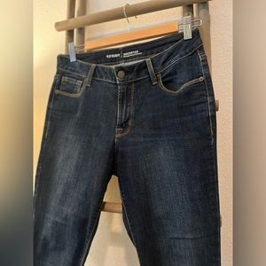 OLD NAVY Rockstar Mid- Rise Size 8 Dark Wash Skinny Ankle Jeans